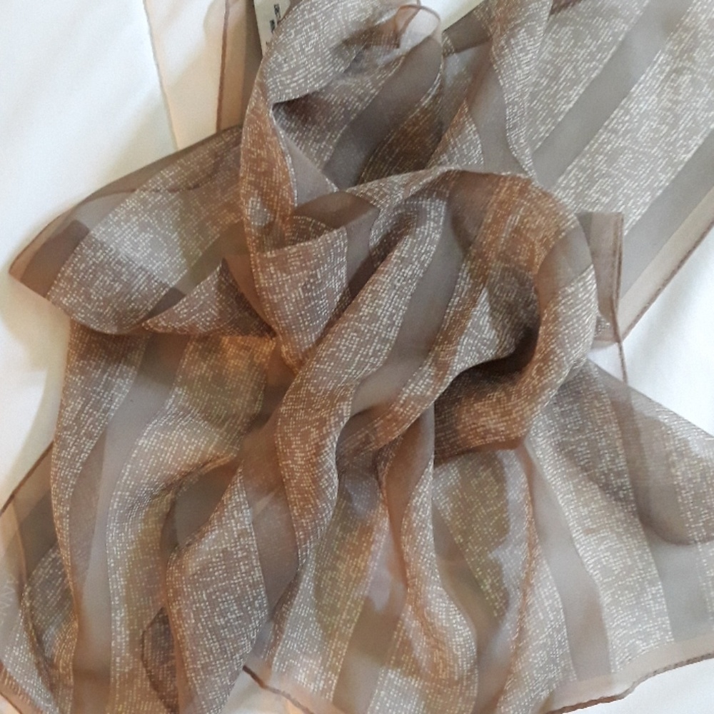 Anne Klein 100% Silk Scarf